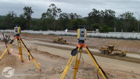 2 x Total Station Guided Trim Graders